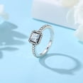 thumbnail image 4 of Anillos de plata de ley 925 para mujer, sortija Original con forma de corona, corazón, espoleta, compromiso, boda, oro rosa, cristal, joyería de lujo, 4 of 4