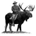 thumbnail image 3 of CafePress - Teddy Roosevelt Riding A Bull Moose Mugs - 15 oz Ceramic Large White Novelty Mug, 3 of 6