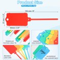 thumbnail image 2 of Uxcell Reusable Plastic Tags Shipping Tags Waterproof for Labeling Shipping Labels Security Seals Red, 2 of 6