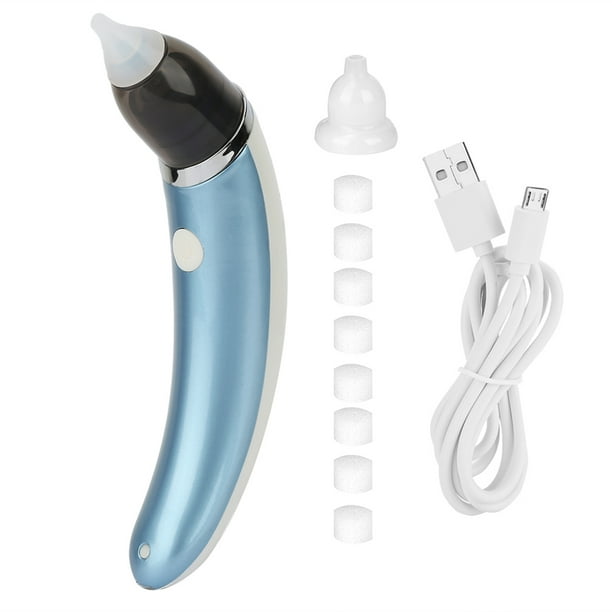 Aspirador nasal eléctrico para bebés con 2 tamaños de puntas nasales