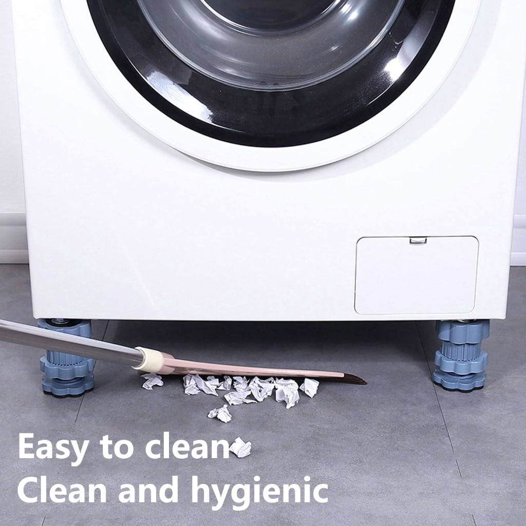 4Pcs Universal Adjustable Height Washing Machine Foot Pads Antivibration Refrigerator Base Fixed Pad Support Stands
