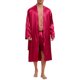 thumbnail image 1 of Bata de satén INSPIRE CHIC para hombres, pijama de manga larga, kimono, bata de ba?o, conjunto de ropa de dormir con pantalones cortos M rojo, 1 of 1