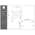 thumbnail image 3 of ANZZI Glow 4-Bar Stainless Steel Wall Mounted Towel Warmer in Oil Rubbed Bronze, 3 of 4