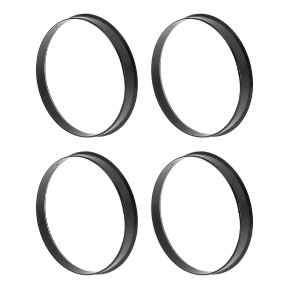 73.1mm to 71.1mm Car Wheel Hub Centric Rings Black Polycarbonate Wheels Center Shaft Shock Absorbing Hubrings 4 Pcs