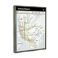 thumbnail image 4 of Stupell Industries New York City Urban Subway Diagram Chart Graphic Art Luster Gray Floating Framed Canvas Print Wall Art, Design by JG Studios, 4 of 5