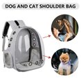 thumbnail image 4 of Mochila Oxford para animales, mochila portátil para gatos, suministros para mascotas (gris claro) Sywqhk Libre de BPA, 4 of 6