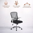 thumbnail image 3 of Ilios Innova | Silla de Oficina Ergonómica Negra con Respaldo de Malla Transpirable y Soporte Lumbar, Altura Ajustable, Base Resistente con Ruedas 360°, Diseño Moderno, 3 of 9