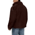 thumbnail image 5 of CharmCyan Men's Faux Jackets Winter Thicken Warm Luxury Overcoat Coats Long Sleeves Zipper Jacket Outerwear Coffee 3XL, 5 of 5