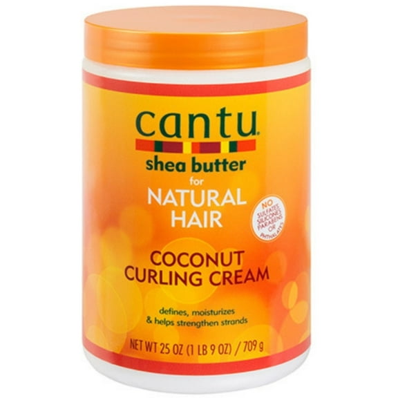 Cantu Natural Hair Coconut Curling Cream 25 oz (Pack of 3)