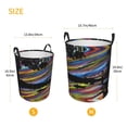 thumbnail image 5 of ZICANCN River Landscape Psychedelic Laundry Basket Organizer - Dirty Clothes Hamper for Bathroom Kids Girls Boys Laundry Hamper Small, 5 of 8