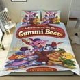 thumbnail image 1 of Aventuras de los Osos Gummi Conjunto de sábanas temático, trío de piezas, cómodo y amigable con la piel, diseño único, regalo de decoración para el hogar para familiares, amigos y fans,173cm *218cm, 1 of 6