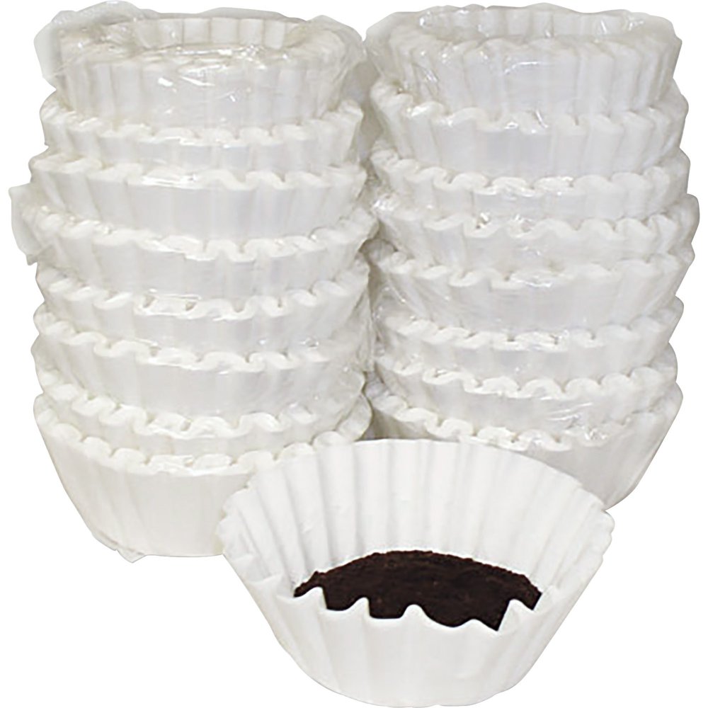 Melitta Basketstyle Coffeemaker Coffee Filters, White, 800 / Carton
