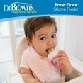 thumbnail image 5 of Dr. Brown's Designed to Nourish, Fresh Firsts Silicone Feeder, Solid Food Feeding, Pink/Gray, 2 Pack, 5 of 15