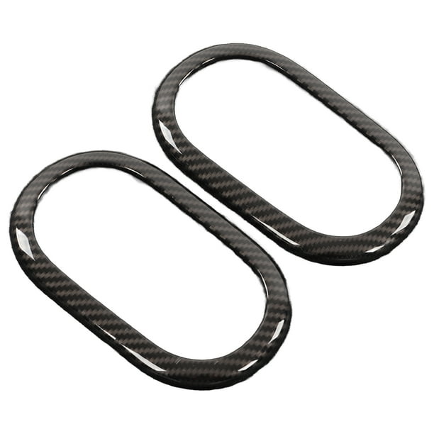 Bisel de Manija de Puerta Interior BuyWeek 2 Piezas Moldura Estilo Fibra de Carbono Durabilidad Extendida