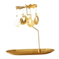 thumbnail image 1 of GUOOL Candle Holder -Rotating Tea Light Holder Stand Moon Cat Tray F, 1 of 8