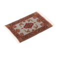 thumbnail image 1 of Alfombra para casa de muñecas en miniatura 1:12, Mini alfombra para decoración de dormitorio, juguetes Retro Vintage hechos a mano, tapete rectangular, 1 of 9