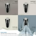 thumbnail image 6 of Amerock Acclivity Contemporary Single Prong Matte Black/Polished Chrome Wall Hook, 6 of 9