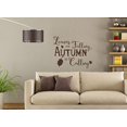 thumbnail image 2 of Leaves are Falling Autumn is Calling Fall Holiday Wall Stickers Vinyl Decal, 23 x 19 , Chocolate, 2 of 4
