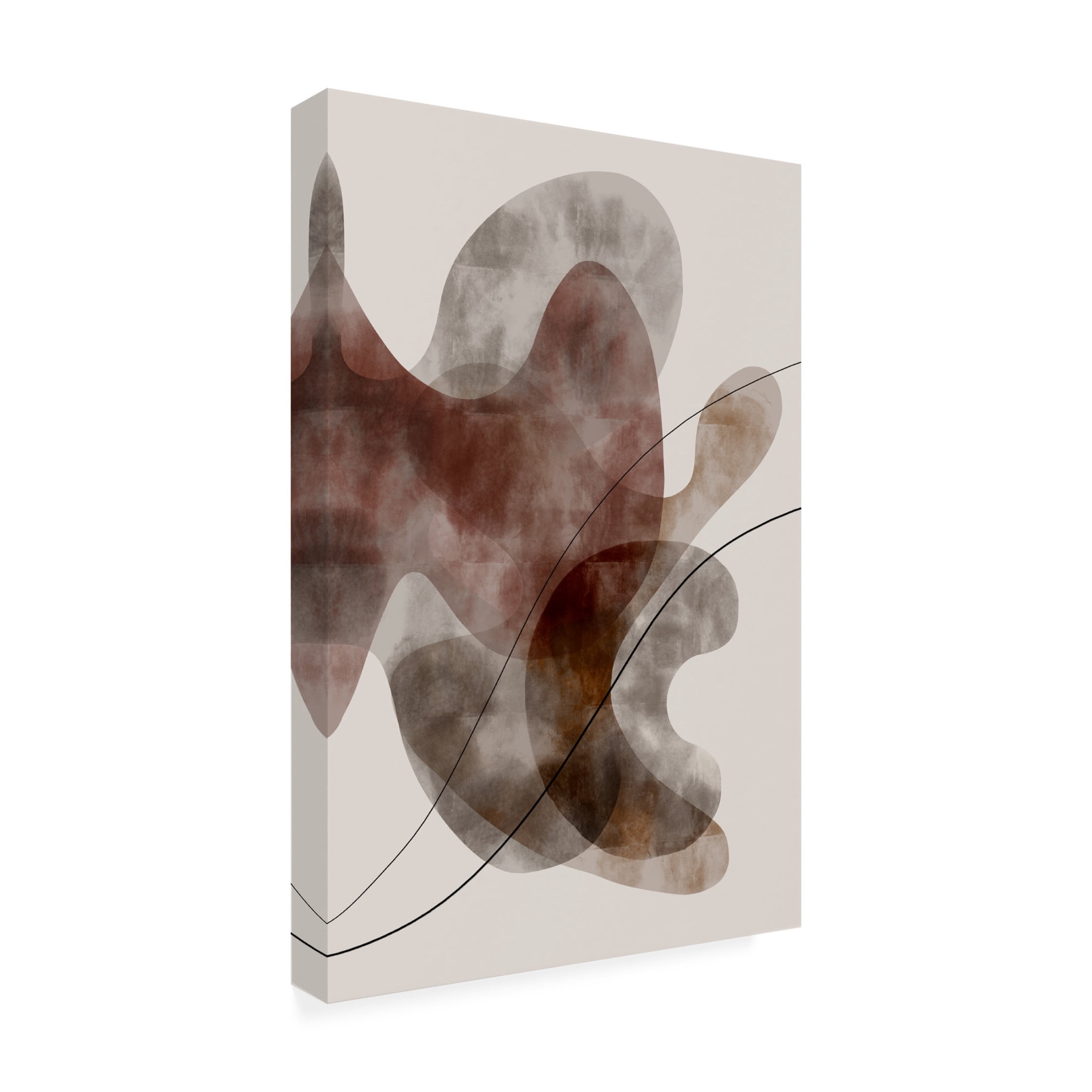 Canvas Wall Art - Pictufy Studio Ii 'Red Seaweed' Wall Art for Living Room, Bedroom, or Office Décor by Trademark Fine Art - 30 x 47 Inches