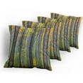 thumbnail image 5 of Ambesonne Fall Throw Pillow Cover 4 Pack, Autumn Season Beech Forest, 20", Grey Yellow, 5 of 7