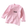 thumbnail image 4 of Hurxie Girls Half Turtleneck Long Sleeve Knit Slim Sweater Pullover Tops 3-4 Years, 4 of 7