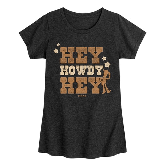 Toy Story 5 - Hey Howdy Hey - Youth Girls Fitted Short Sleeve T-Shirt