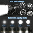 thumbnail image 4 of Rechargeable Spotlight Flashlights High Lumens, 90000 Lumens Super Bright LED Searchlight Flashlight with Tripod and USB Output, IPX5 Waterproof, for Emergencies, Fishing, Hiking, Camping, 4 of 7
