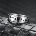 thumbnail image 2 of 3Pcs Stainless Steel Fidget Spinner Ring for Women Men Wedding Band Rings Set Anxiety Stress Relieving, 2 of 6