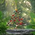 thumbnail image 6 of Hummingbird Christmas Ornament, Colorful Hummingbirds Tree Decor, Stacked Hummingbird Ornament for Christmas, Winter Hummingbirds Home Decoration, for Bird Lovers (1PC), 6 of 10