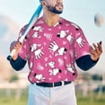 thumbnail image 5 of Kdxio Love Dog Mens T-Shirts Baseball Vintage Fashionable Lightweight Casual Crew Neck Slim Fit with Long Sleeves-4X-Large, 5 of 7