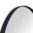thumbnail image 5 of TEHOME Javell Oval Black Bathroom Mirror 20" x 30" Metal Framed Vanity, 5 of 7