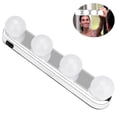 thumbnail image 1 of Ezonedeal 4LED Bulbs Mirror Lights Hollywood Style Makeup Dressing Table Battery Powered, 1 of 5