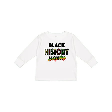 

Inktastic Black History Month Every Day Gift Toddler Boy or Toddler Girl Long Sleeve T-Shirt