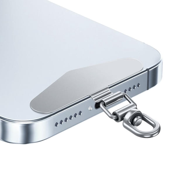 Universal Phone Lanyard Tab Stainless Steel Secure Tether Pad for Mobile Phone Carrying | Arch Bridge Design, Anti-Fall Protection, Slim Fit for All Cases