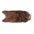 thumbnail image 3 of Pieza de extensión de cabello Universal para mujer, pieza de peluca sintética invisible en forma de U, sin marcar, marrón claro, rizado, 45cm/17,7 pulgadas, 3 of 8