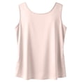 thumbnail image 5 of Silk Satin Tank Tops for Women Scoop Neck Sleeveless Camisole Tops 2026 Summer Basic Blouses Pink S, 5 of 5
