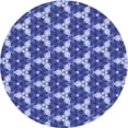 thumbnail image 1 of Ahgly Company Machine Washable Indoor Round Transitional Denim Blue Area Rugs, 8' Round, 1 of 7