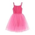 thumbnail image 4 of Mercatoo Toddler Baby Girls Sleeveless Tutu Dress Solid Color Thin Mesh Camisole Dress Summer Princess P𝐚rty Outfits, 4 of 6