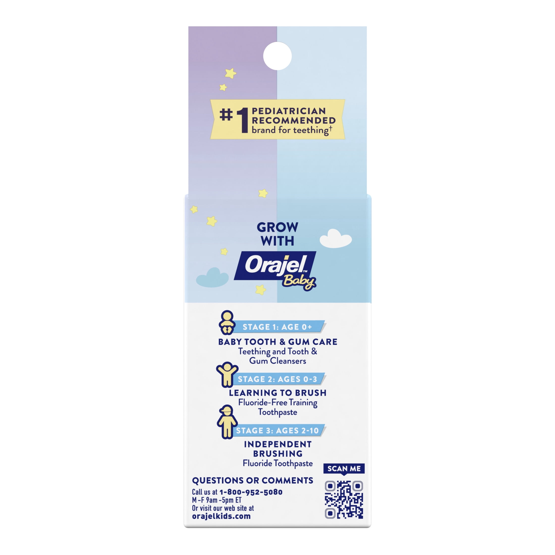 Orajel Baby Cooling Tablets for Teething with Vitamin D, Relief for Painful Swollen Gums, 150 Quick Dissolve Tablets