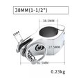 thumbnail image 2 of Top Fitting Hardware Top Hin Rail Mount 316 Stainless Steel Boat Pin Quick Release Jaw Clamp Slides Hind Deck ,Long Lasting, 2 of 6