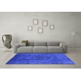 thumbnail image 3 of Ahgly Company Machine Washable Indoor Square Persian Blue Bohemian Area Rugs, 8' Square, 3 of 4