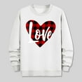 thumbnail image 4 of Stamzod Oversized Crew Neck Sweatshirt for Mens Fashion Lover Heart Long Sleeve Top Casual Valentines Sweatshirts for Men White E L, 4 of 6