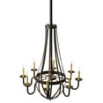 thumbnail image 4 of Meyda Tiffany 167781 Barrel Stave Metallo 8 Light 38" Wide Taper Candle Style Chandelier -, 4 of 6