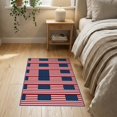 thumbnail image 3 of ODIKA Striped Patriotic Motif Generic Stars Vintage Bordered Front Door Refined Pet Friendly & Kids Safe Bedside for Bedroom, Nursery, RV, 3 of 7