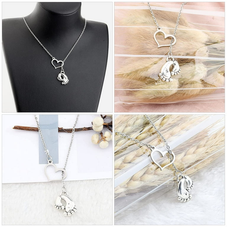 Baby Feet Necklace Baby Shower Necklace New Mom Necklace Mother s