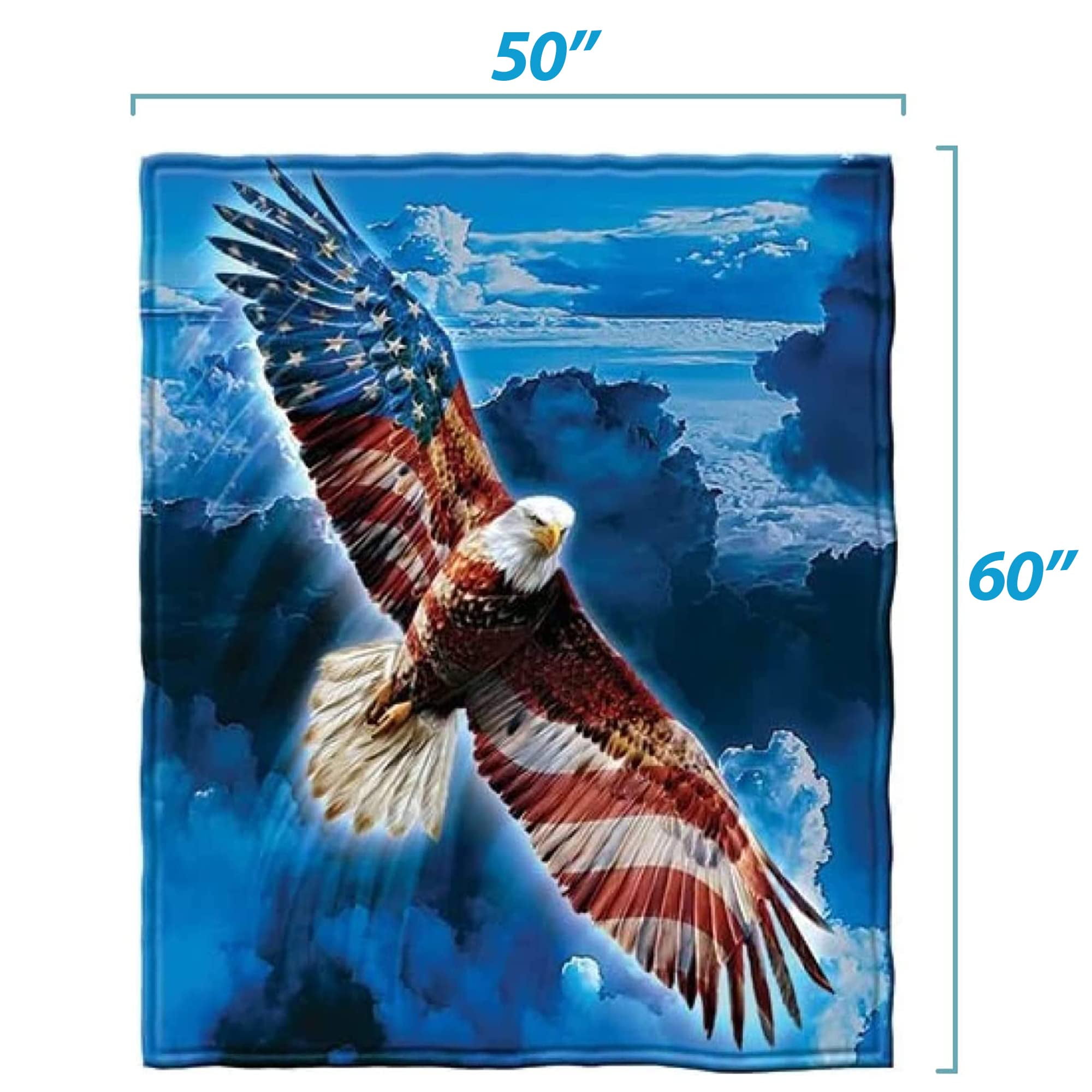 Super Soft American Eagle Plush Fleece Throw Blanket Liberia Ubuy