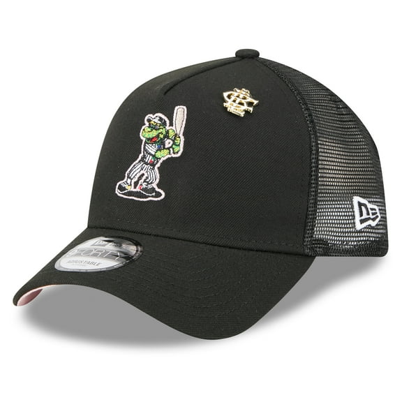 Men's New Era Black Chicago White Sox 2025 Big League Chew A-Frame 9FORTY Adjustable Trucker Hat