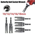 thumbnail image 2 of Wing Nut Driver Slot Butterfly Bolt Socket Sleeve Wrench Screwdriver Hex Shank, 2 of 5