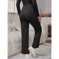 thumbnail image 4 of DARING DIVA Women's Maternity Elastic Waist Drawstring Over Belly Pants S Black, 4 of 8