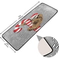 thumbnail image 4 of SKYSONIC 2'X6' Cute Sloth Santa Runner Rug with Rubber Backing, Christmas Lollipop Non Slip Entryway Rug Runner Washable Soft Area Rug Carpet for Hallway Bedroom Kitchen Decor, 4 of 6